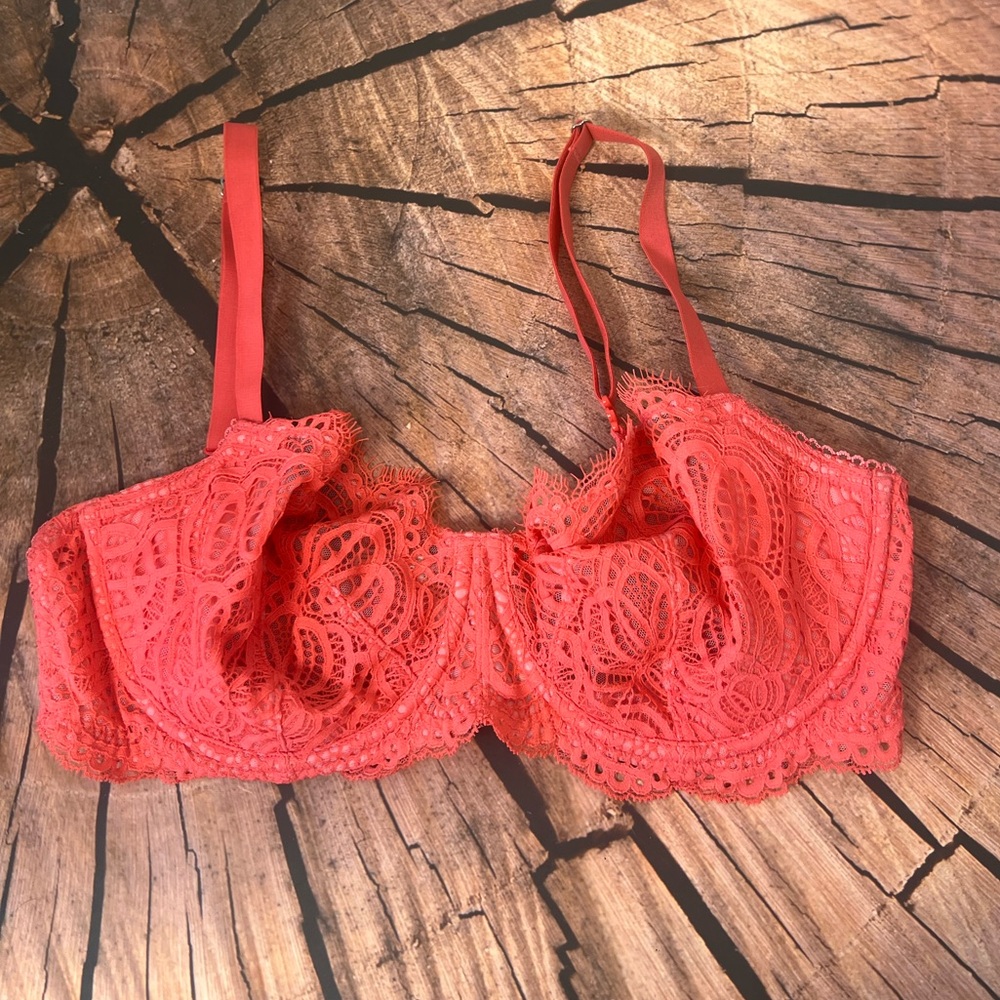 Victoria's Secret‎ Dream Angels Push-up Without Padding Pink Lace Bra 36DD